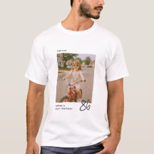Aniversário Vintage Qualquer Idade Foto Personaliz