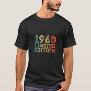 Camiseta Aniversário Vintage Retro 1960 Antigo