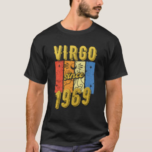 Camiseta Aniversário Virgo 1969 Sinal Zodiac