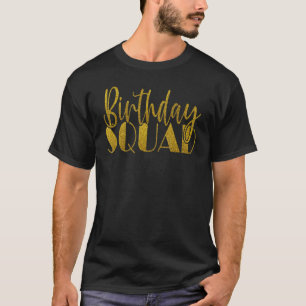 Camiseta Aniversários Do Bloco De Aniversário E Festa De B