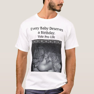 Camiseta Anjo Bebê Pró-vida Voto