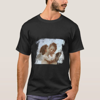 Camiseta Anjo Beijando Aestésico Aspecto Distante