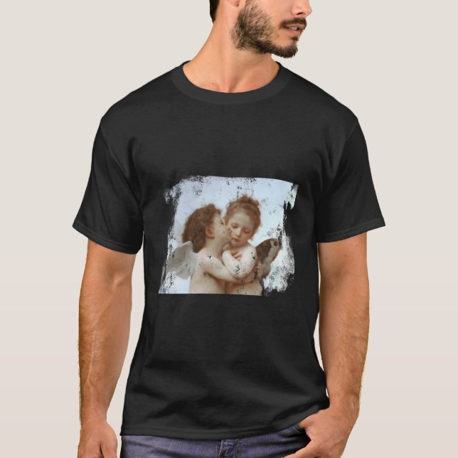 Camiseta Anjo Beijando Aestésico Aspecto Distante (Frente)