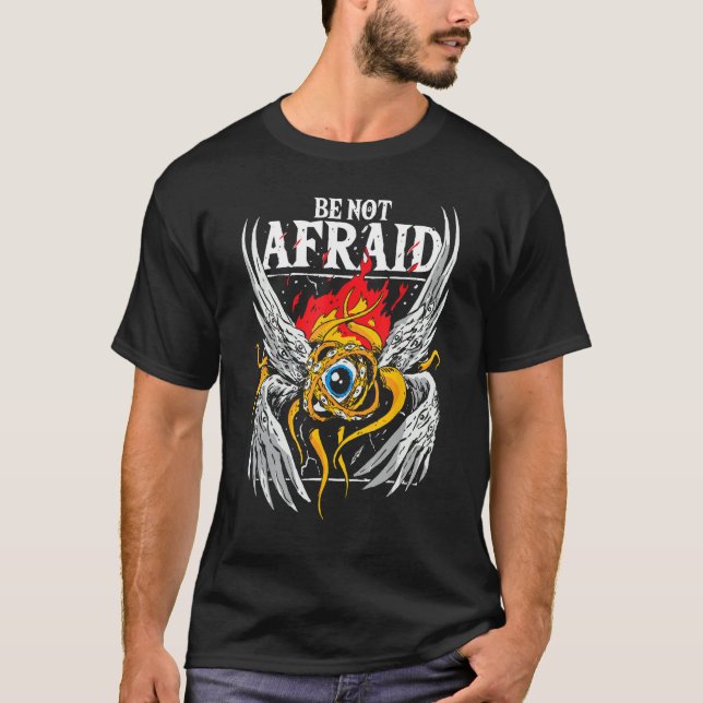 Camiseta Anjo bíblicamente preciso, não tenha medo de Ang B (Frente)