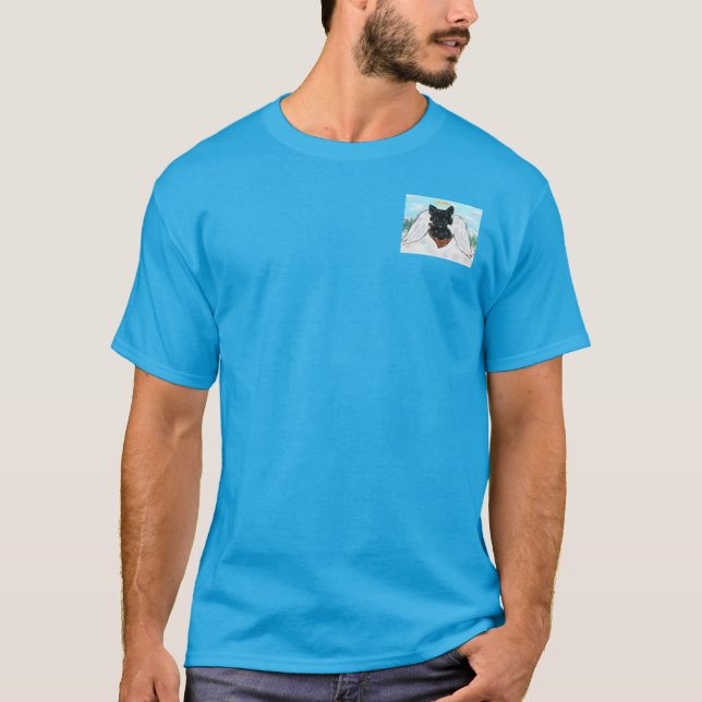 Camiseta Anjo Black Scottish Terrier (Frente)