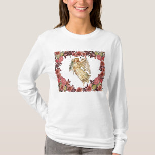 Camiseta Anjo com Rosas Rosa