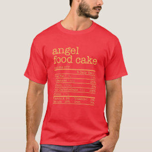 Camiseta Anjo Comida Bolo Nutrição Fala Engraçado Ação de G