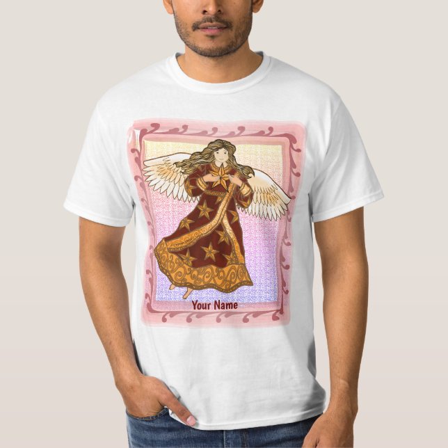 Camiseta Anjo da Estrela de Natal (Frente)