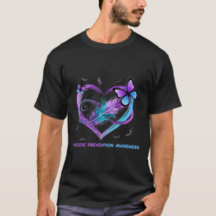 Camiseta Anjo da Fita de Sensibilização Suicida, Suicídio A