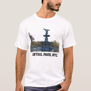 Camiseta Anjo da fonte do Central Park NYC Bethesda