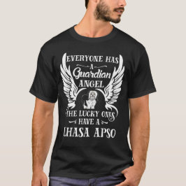 Camiseta Anjo da guarda do cão Lhasa Apso