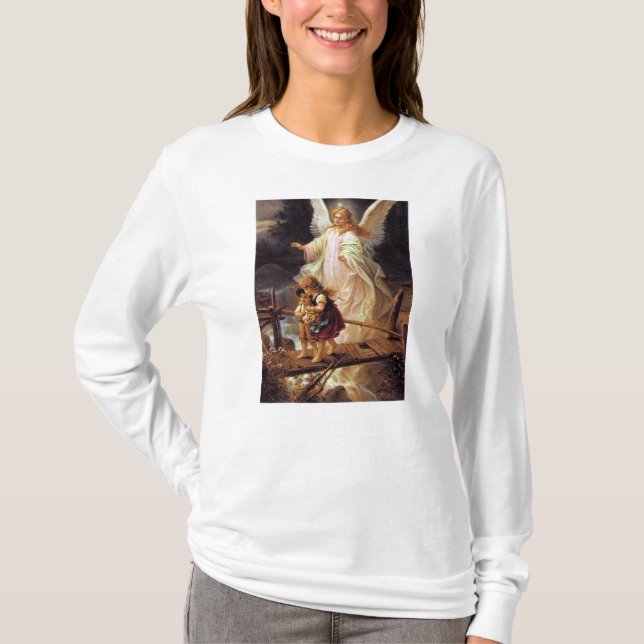 Camiseta Anjo-da-guarda do vintage (Frente)