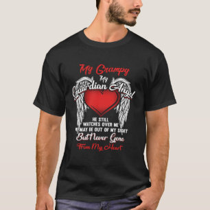 Camiseta Anjo da Guarda Meu Avô de Natal Ele Vela