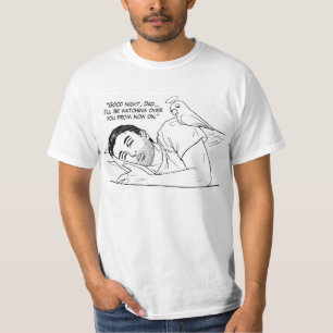 Camiseta Anjo-da-guarda para o pai