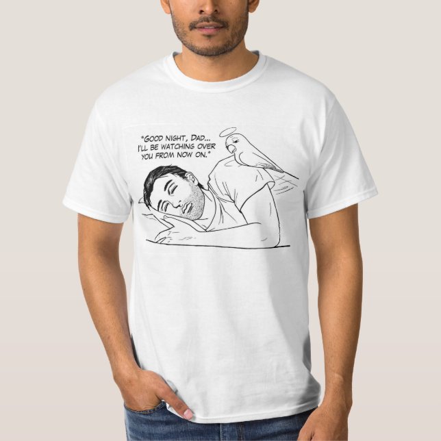 Camiseta Anjo-da-guarda para o pai (Frente)