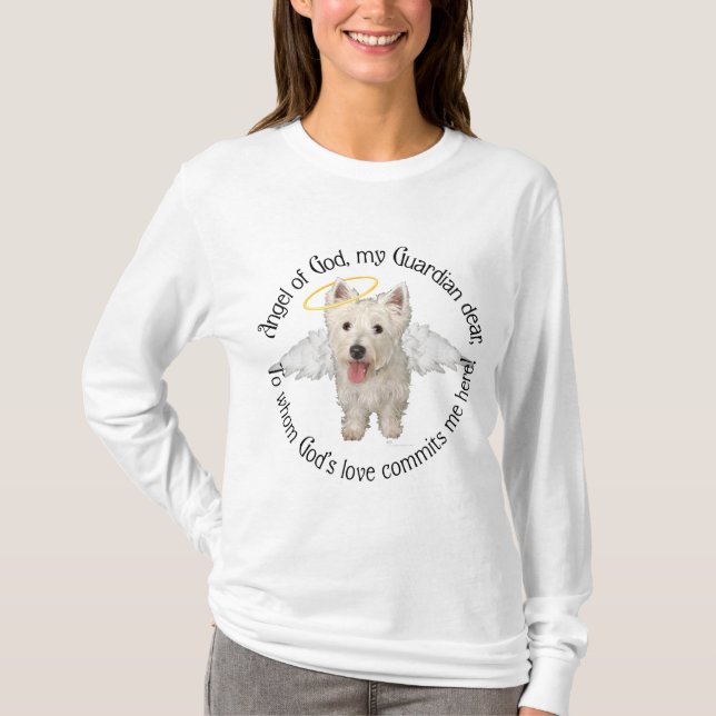 Camiseta Anjo da Guarda Westie (Frente)