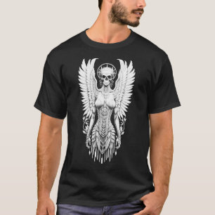 Camiseta Anjo da Tinta Branca da Morte