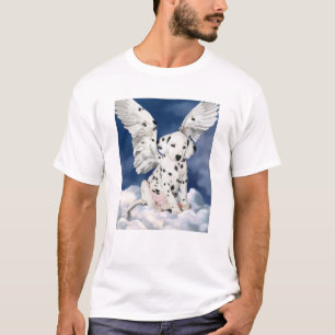 Camiseta Anjo Dalmatian do filhote de cachorro