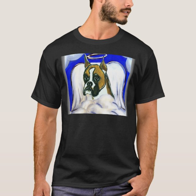 Camiseta Anjo de cachorro boxer (Frente)