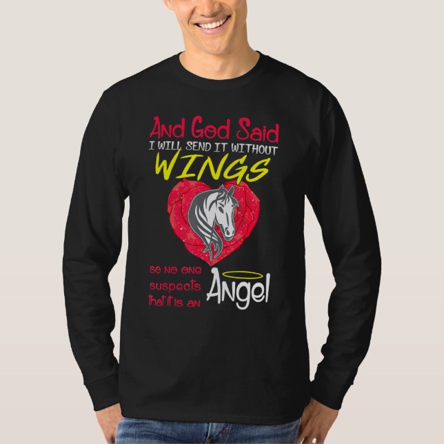 Camiseta Anjo De Cavalo Sem Pet De Asas (Frente)