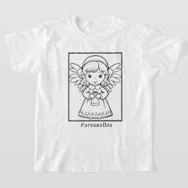 Camiseta Anjo de cores personalizado