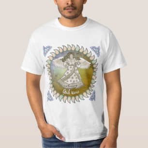 Camiseta anjo de lírio de aniversário de janeiro