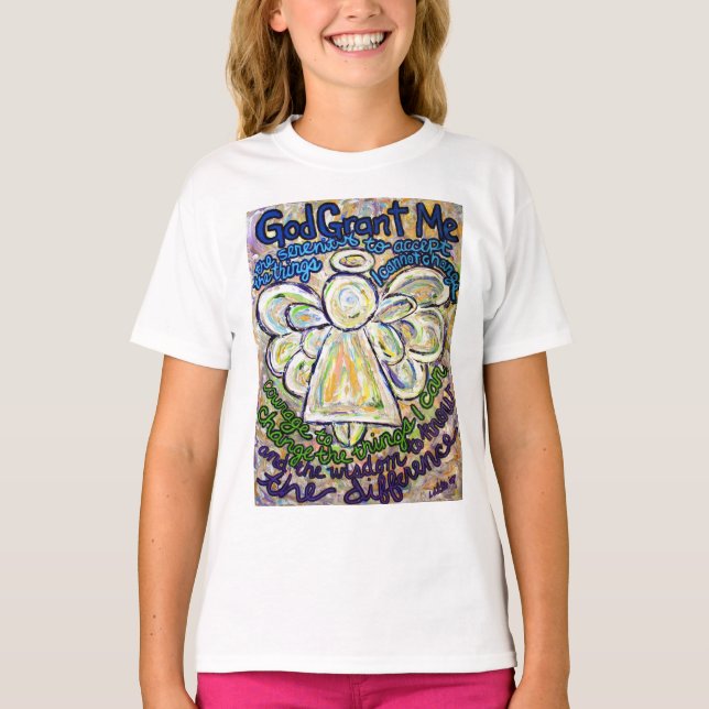 Camiseta Anjo de Oração da Serenidade (Anjos Duplo (Frente)