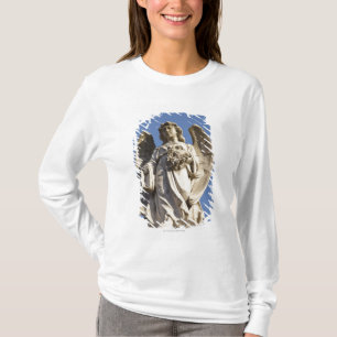 Camiseta Anjo de pedra que olha abaixo da estátua em Bueno