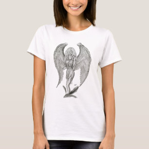 Camiseta Anjo, Design preto e branco