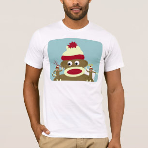 Camiseta Anjo & diabo do macaco da peúga