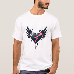 Camiseta anjo do coração partido