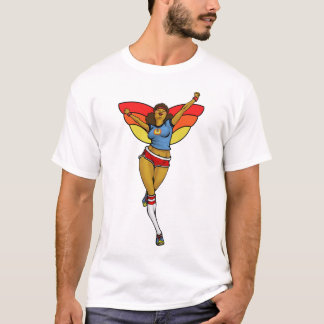 Camiseta anjo do exercício 70s