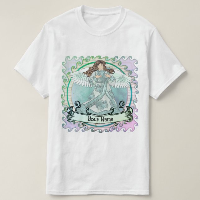 Camiseta Anjo do oceano (Frente do Design)