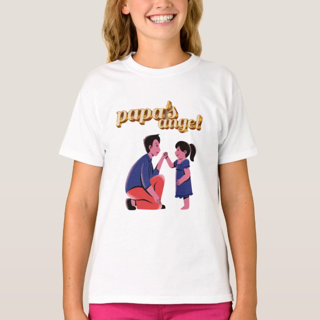 Camiseta anjo do papai (Frente)
