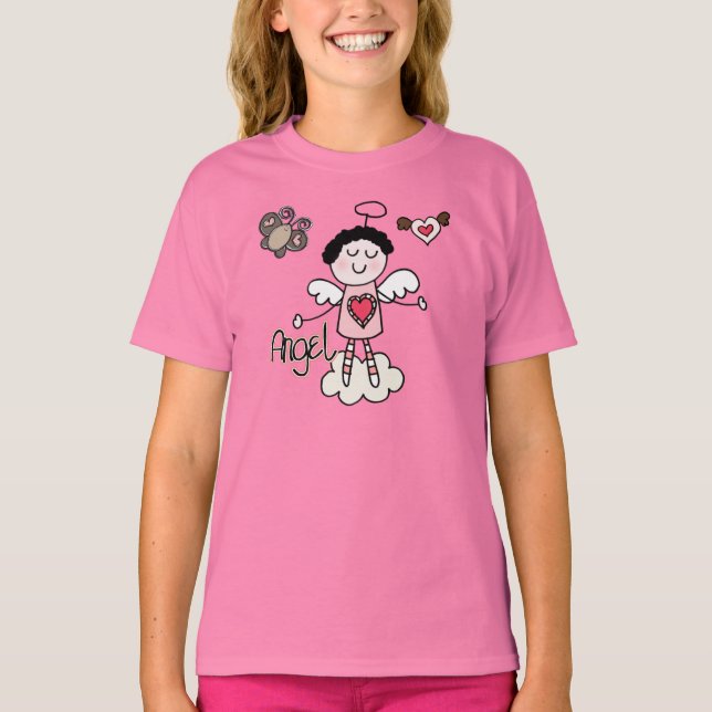 Camiseta Anjo dos desenhos animados (Frente)