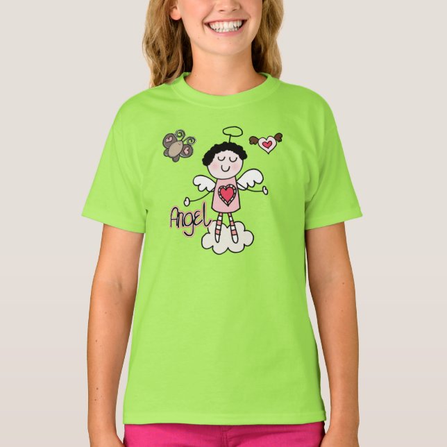Camiseta Anjo dos desenhos animados (Frente)