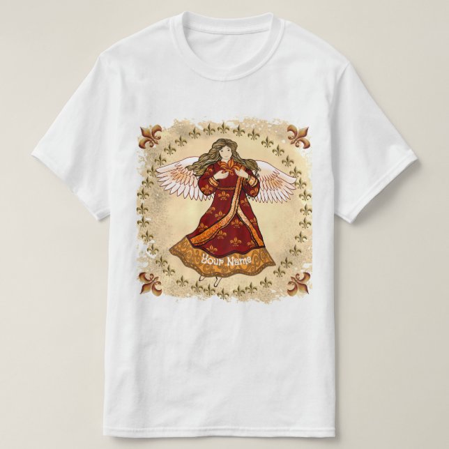 Camiseta Anjo flor de lis  (Frente do Design)