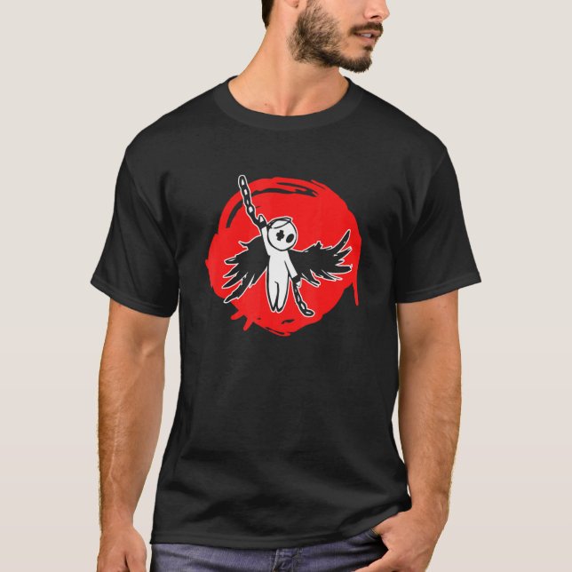 Camiseta Anjo Gótico Emo Triste Solitário (Frente)