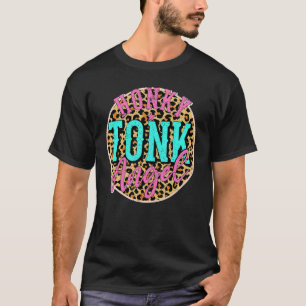 Camiseta Anjo Honky Tonk Leopardo Cowgirl Country Ocidental