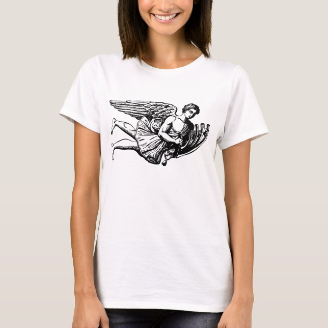 Camiseta Anjo Musical Voador (Frente)
