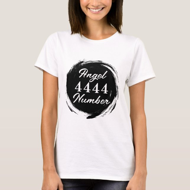 Camiseta Anjo Número "4444" T-Shirt (Frente)