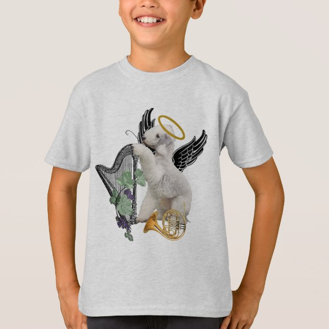 Camiseta Anjo perfeito de Bedlington Terrier (Frente)