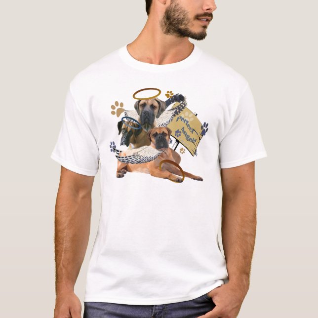 Camiseta Anjo Perfeito do Bullmastiff (Frente)