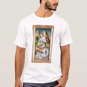 Camiseta Anjo que guardara um protetor com dois leopardos