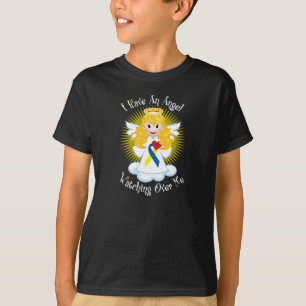 Camiseta Anjo que olha sobre mim Síndrome de Down