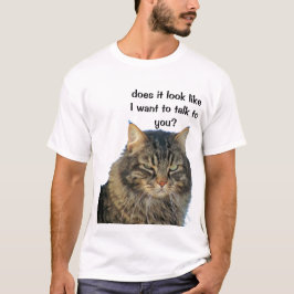Camiseta Anjo rabugento não quer falar.