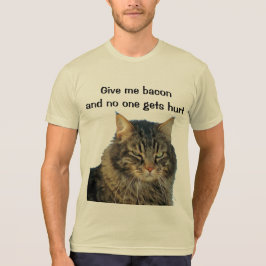 Camiseta Anjo rabugento quer seu bacon