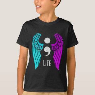 Camiseta Anjo Semicolo: Anjo da Consciência na Prevenção ao