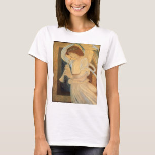 Camiseta Anjo tocando Flageolet por Burne Jones