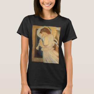 Camiseta Anjo tocando Flageolet por Burne Jones